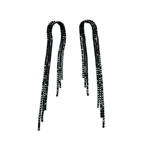 Пусеты цветной циркон