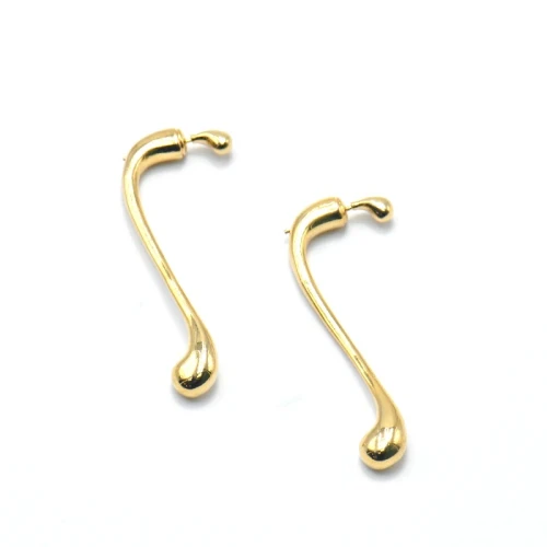 Серьги пусеты из бижутерного сплава