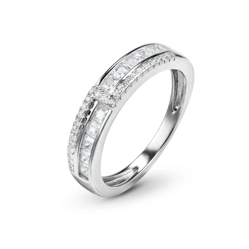 Кольцо из серебра 925 пробы с фианитами