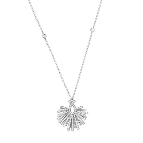 Колье из серебра 925 пробы с фианитами