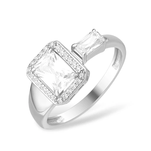 Кольцо из серебра 925 пробы с фианитами