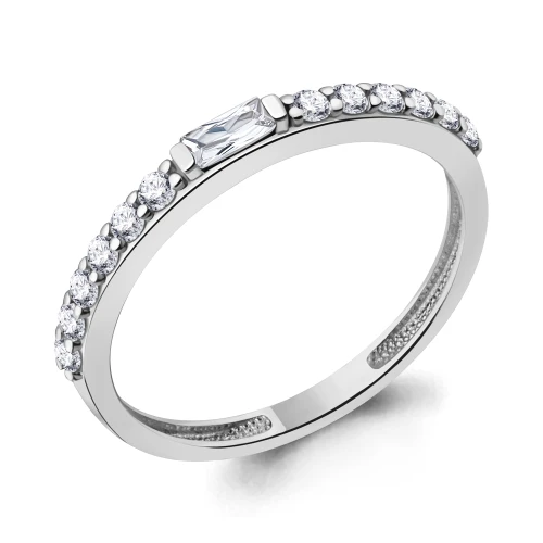 Кольцо из серебра 925 пробы с фианитами