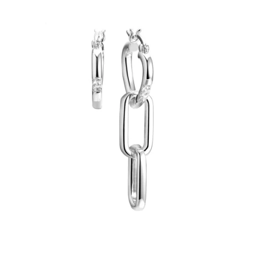 Серьги из серебра 925 пробы с фианитами