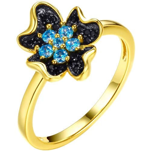 Кольцо (925 п) кристалл, фианит