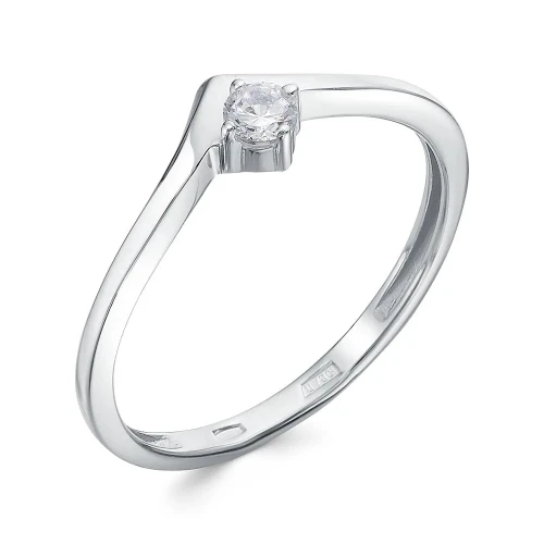 Кольцо из серебра 925 пробы с фианитами