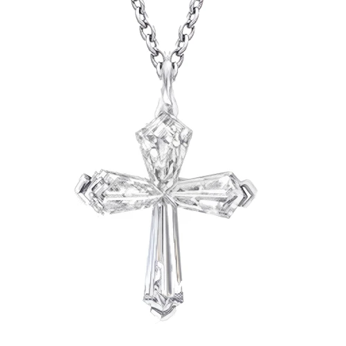 Колье из серебра 925 пробы с цирконами