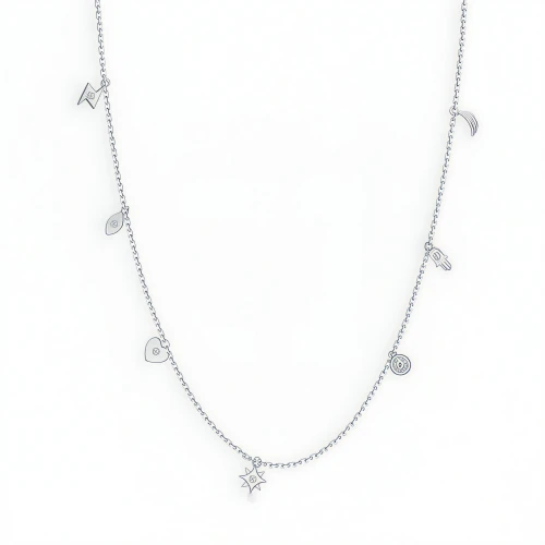 Колье из серебра 925 пробы с фианитами