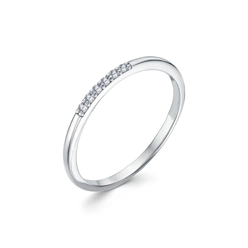 Кольцо из серебра 925 пробы с фианитами