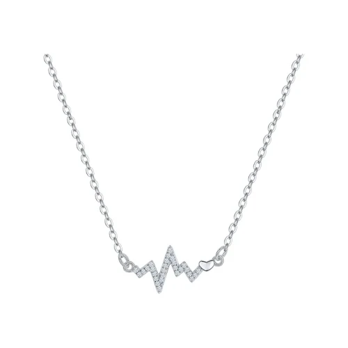 Колье из серебра 925 пробы с цирконами