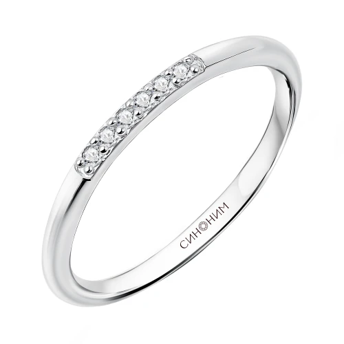 Кольцо (925) бриллиант выращенный