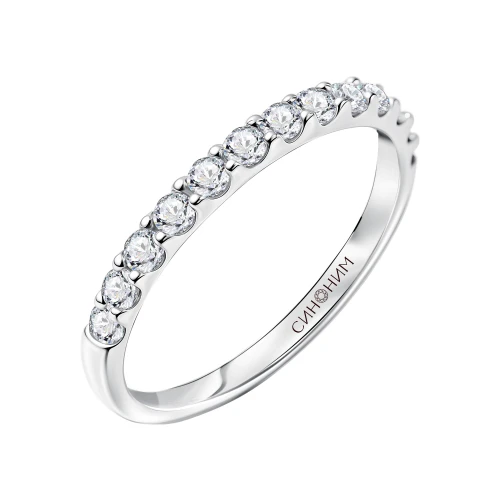 Кольцо (925) бриллиант выращенный