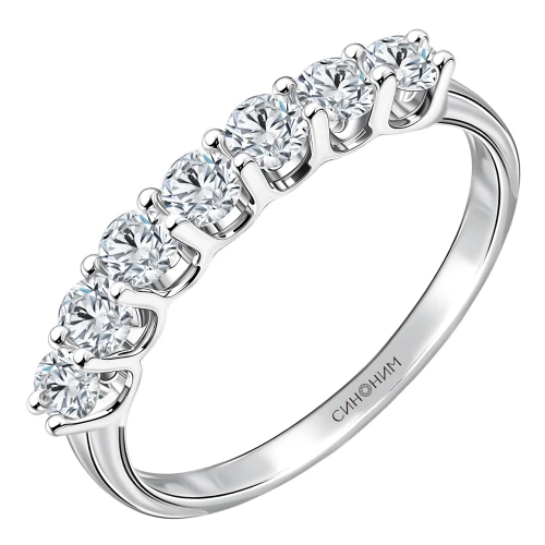 Кольцо (925) бриллиант выращенный