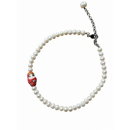 Колье жемчуг, керамика широка душа