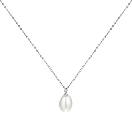 Колье из серебра 925 пробы с жемчугом