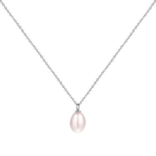 Колье из серебра 925 пробы с жемчугом