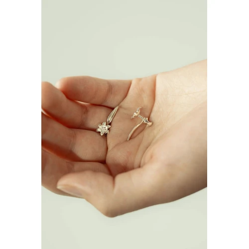 Серьги пусеты из серебра 925 пробы