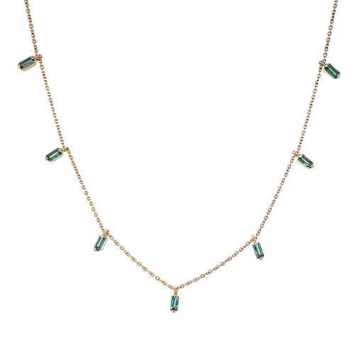 Колье (585 ж) турмалин ситалл