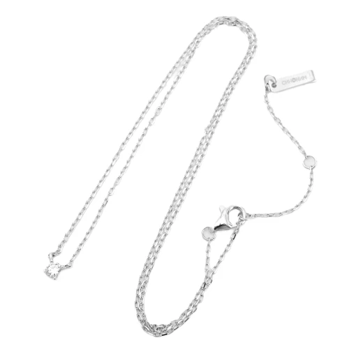 Колье (925) бриллиант выращенный