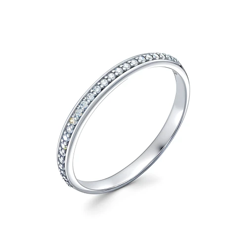 Кольцо из серебра 925 пробы с фианитами