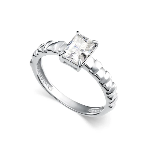 Кольцо из серебра 925 пробы с горным хрусталем