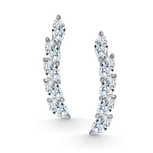 Серьги пины из серебра 925 пробы